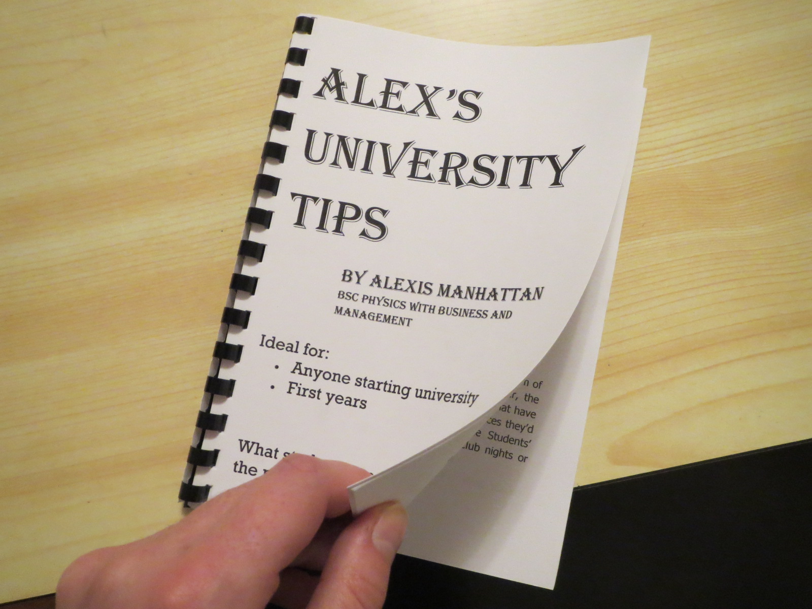 Alex's University Tips